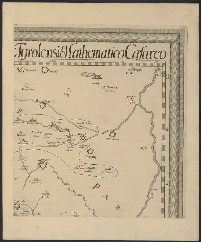 Voorbeeld van de oude kaart