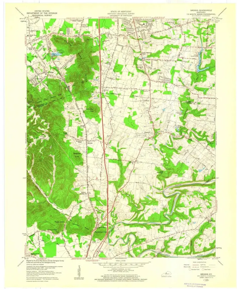 Voorbeeld van de oude kaart