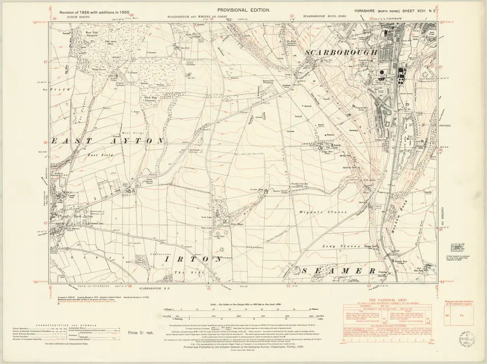 Voorbeeld van de oude kaart