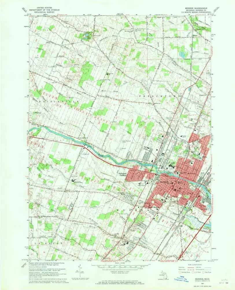 Voorbeeld van de oude kaart