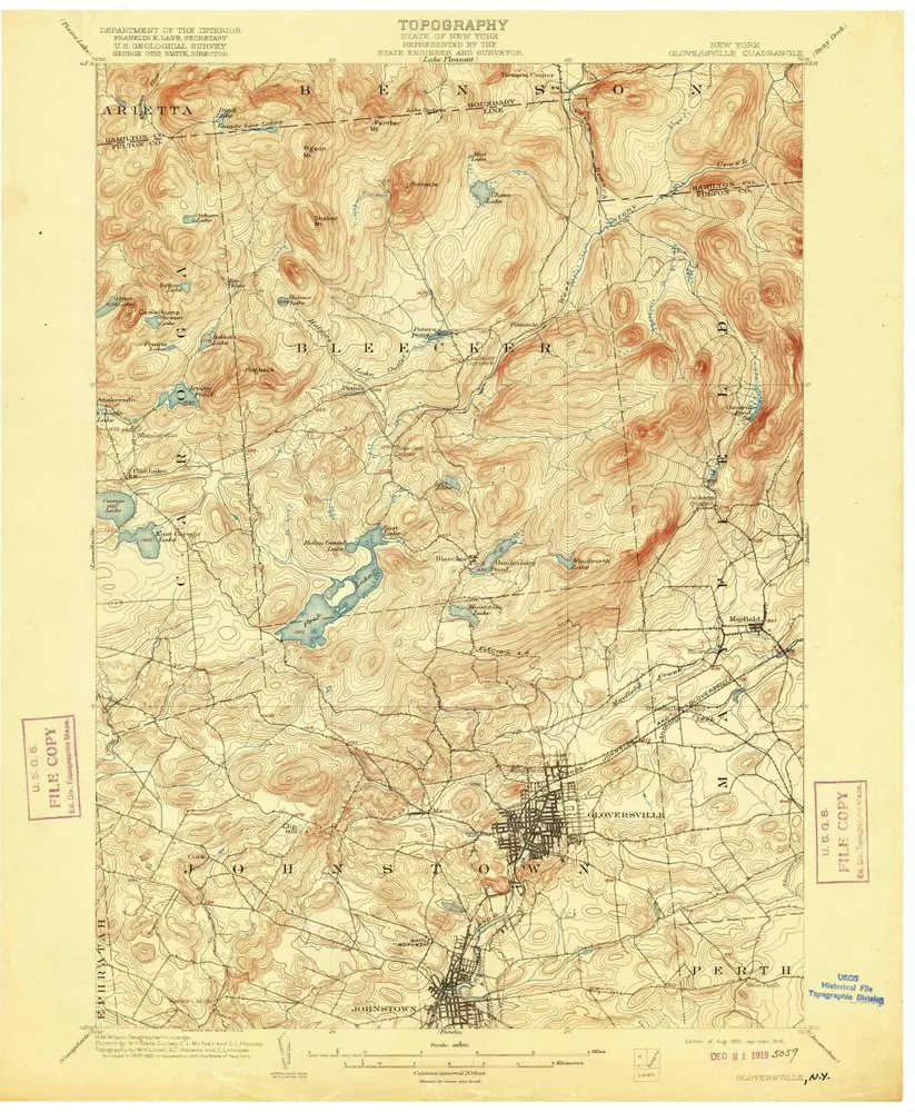 Voorbeeld van de oude kaart