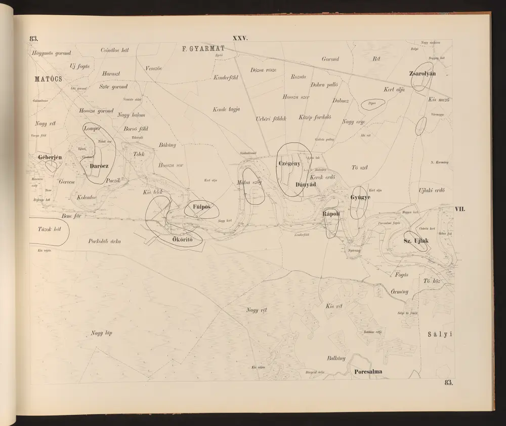 Aperçu de l'ancienne carte