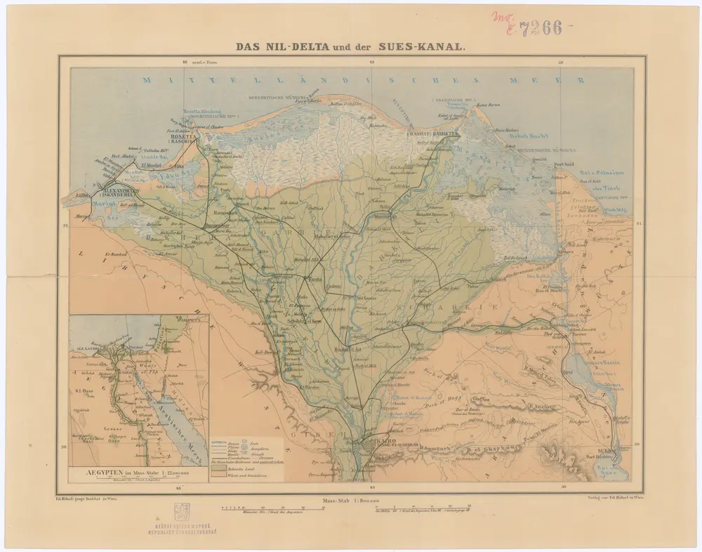 Voorbeeld van de oude kaart