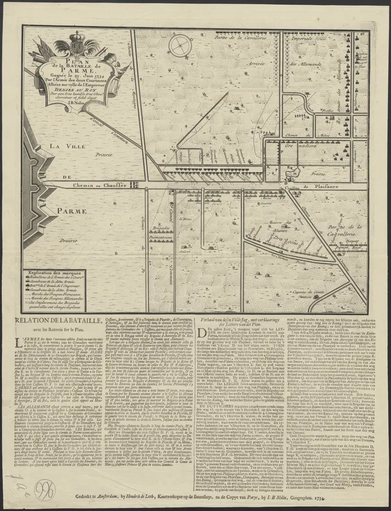 Voorbeeld van de oude kaart