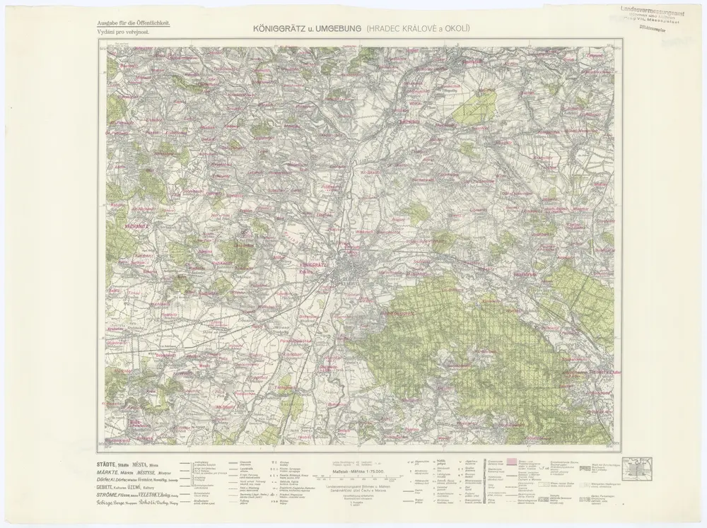 Voorbeeld van de oude kaart