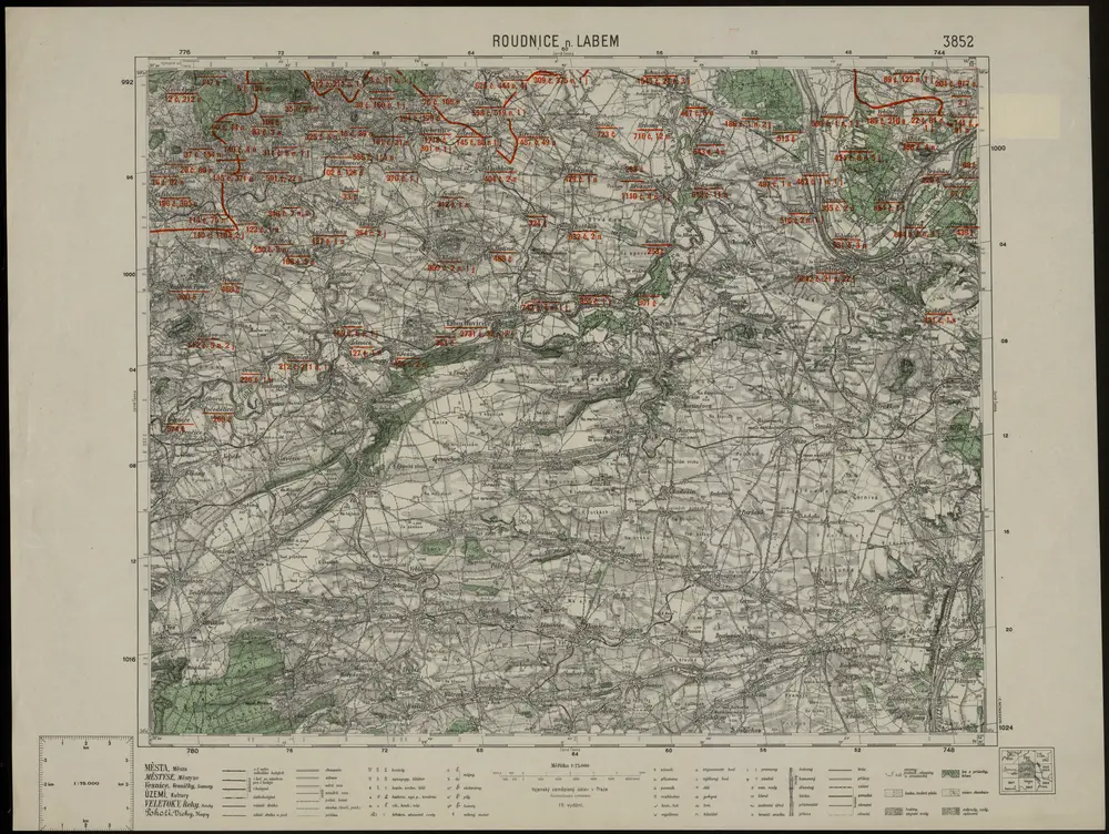 Voorbeeld van de oude kaart