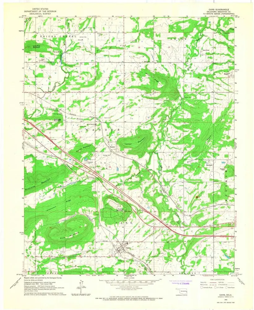 Voorbeeld van de oude kaart