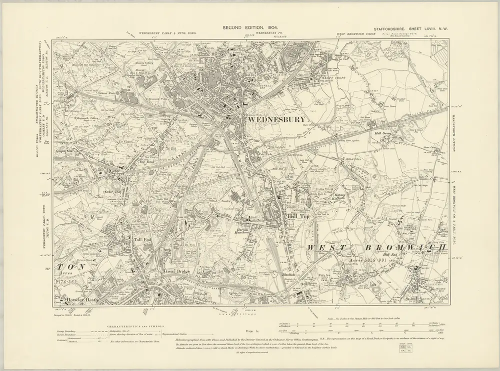 Voorbeeld van de oude kaart