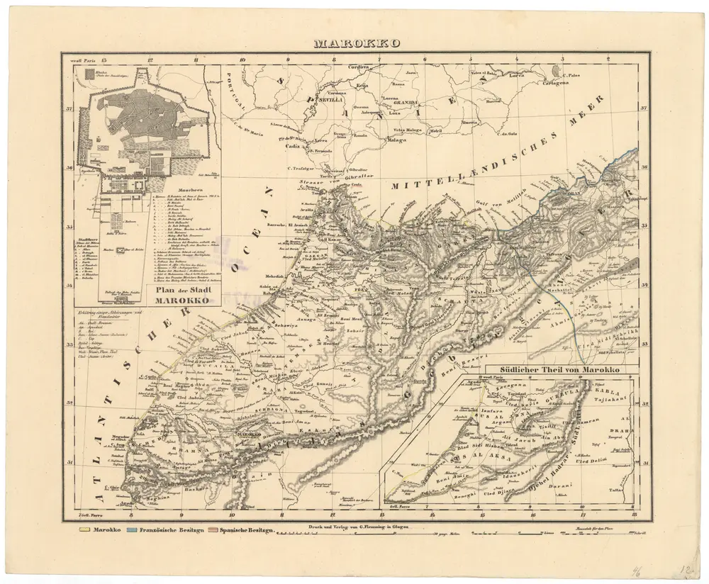 Voorbeeld van de oude kaart