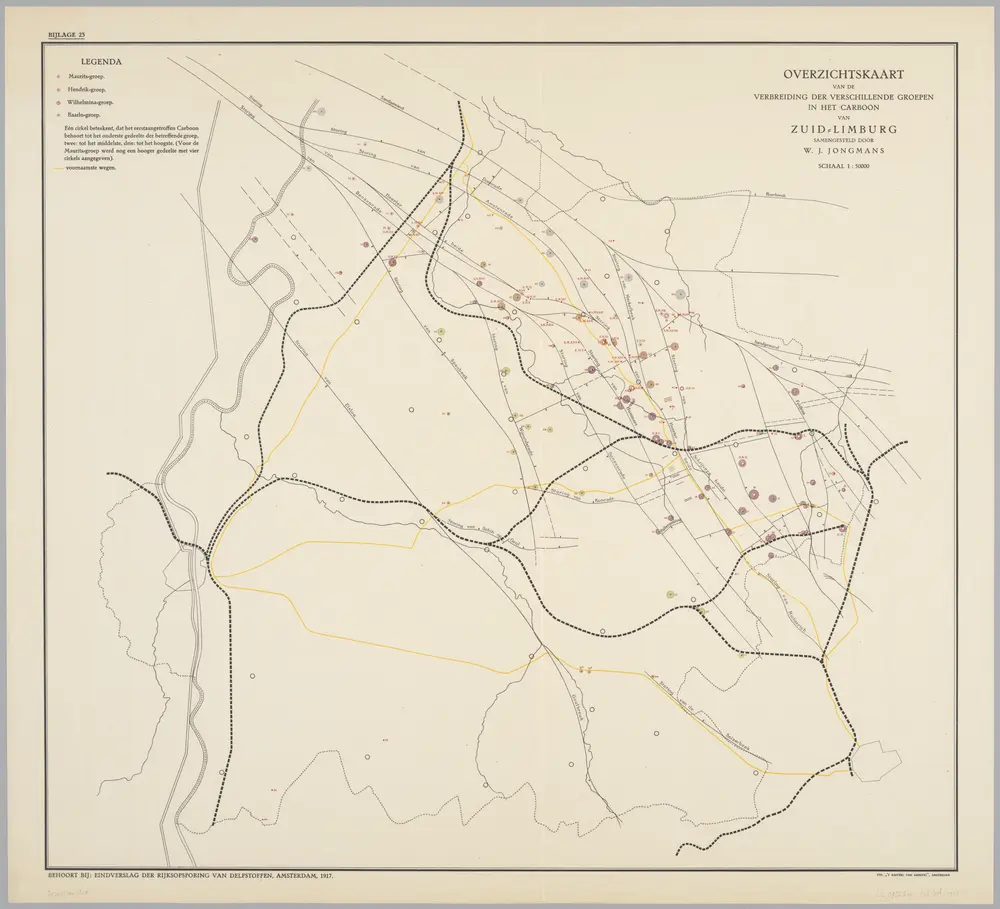 Voorbeeld van de oude kaart