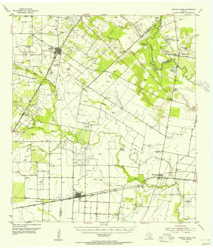 Voorbeeld van de oude kaart