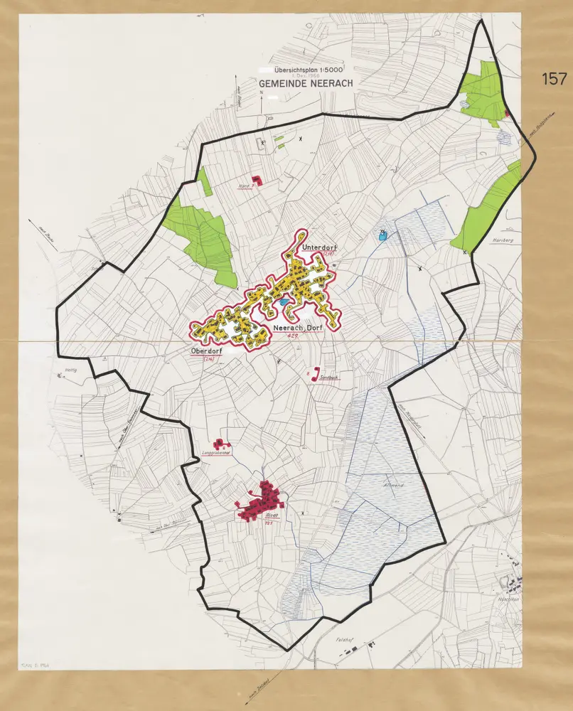 Voorbeeld van de oude kaart