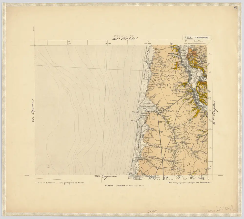 Voorbeeld van de oude kaart