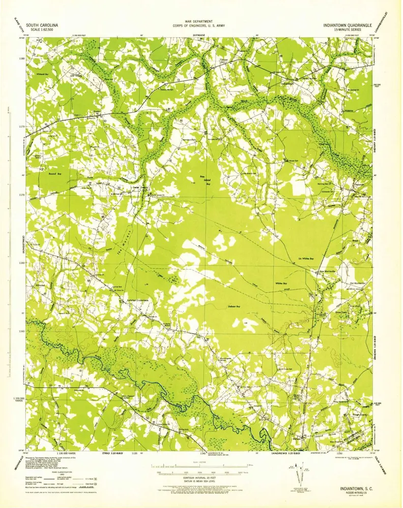 Voorbeeld van de oude kaart