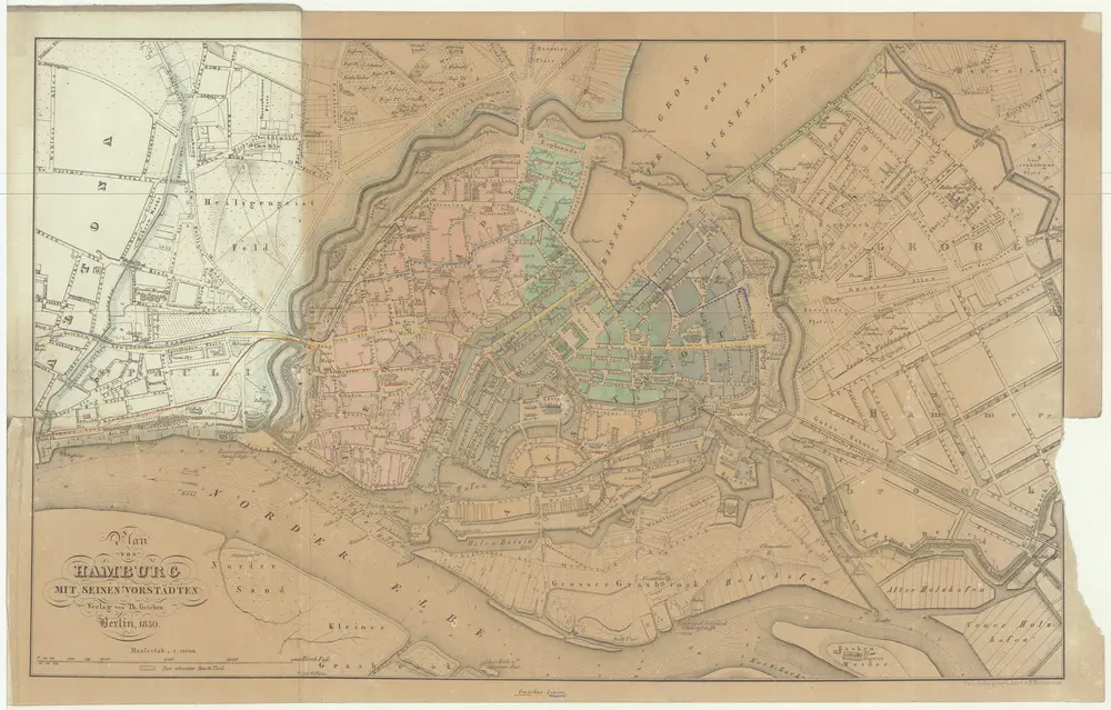 Voorbeeld van de oude kaart