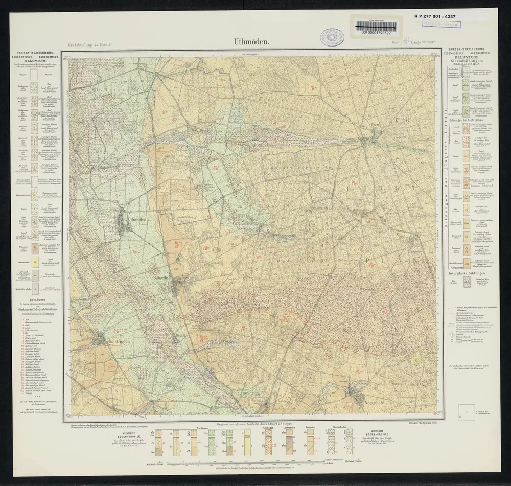 Voorbeeld van de oude kaart