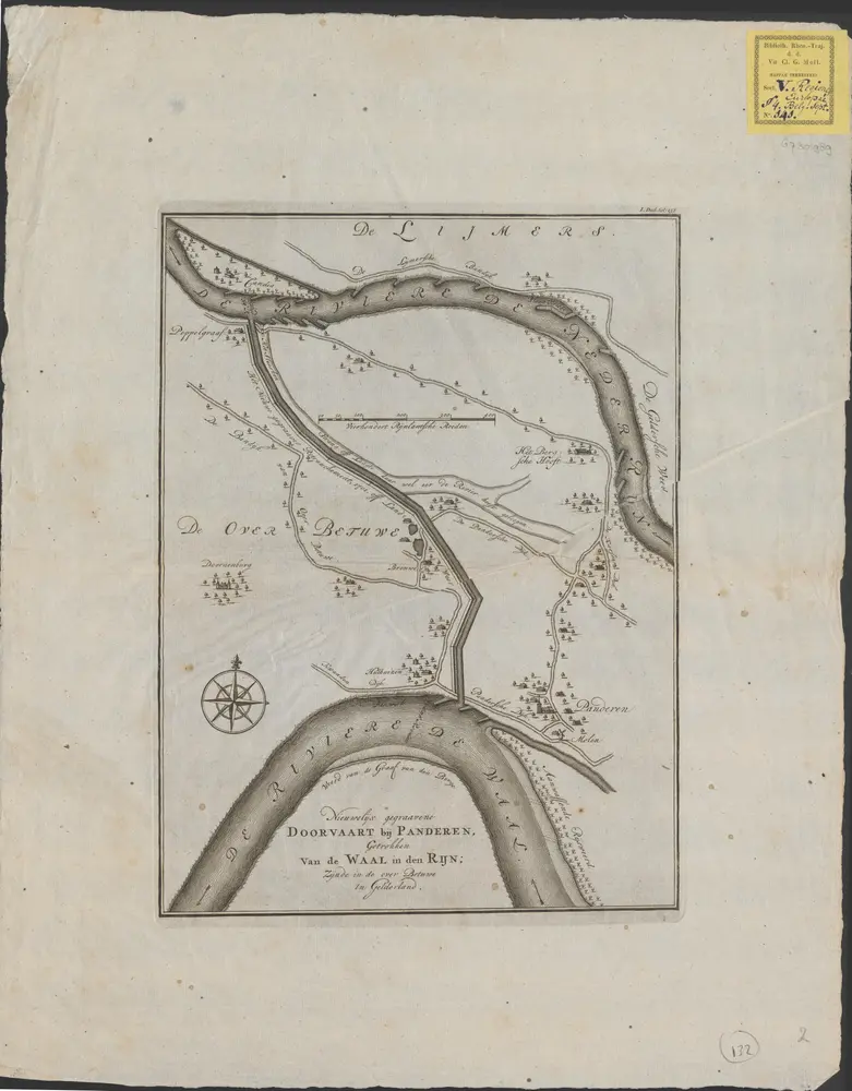 Voorbeeld van de oude kaart