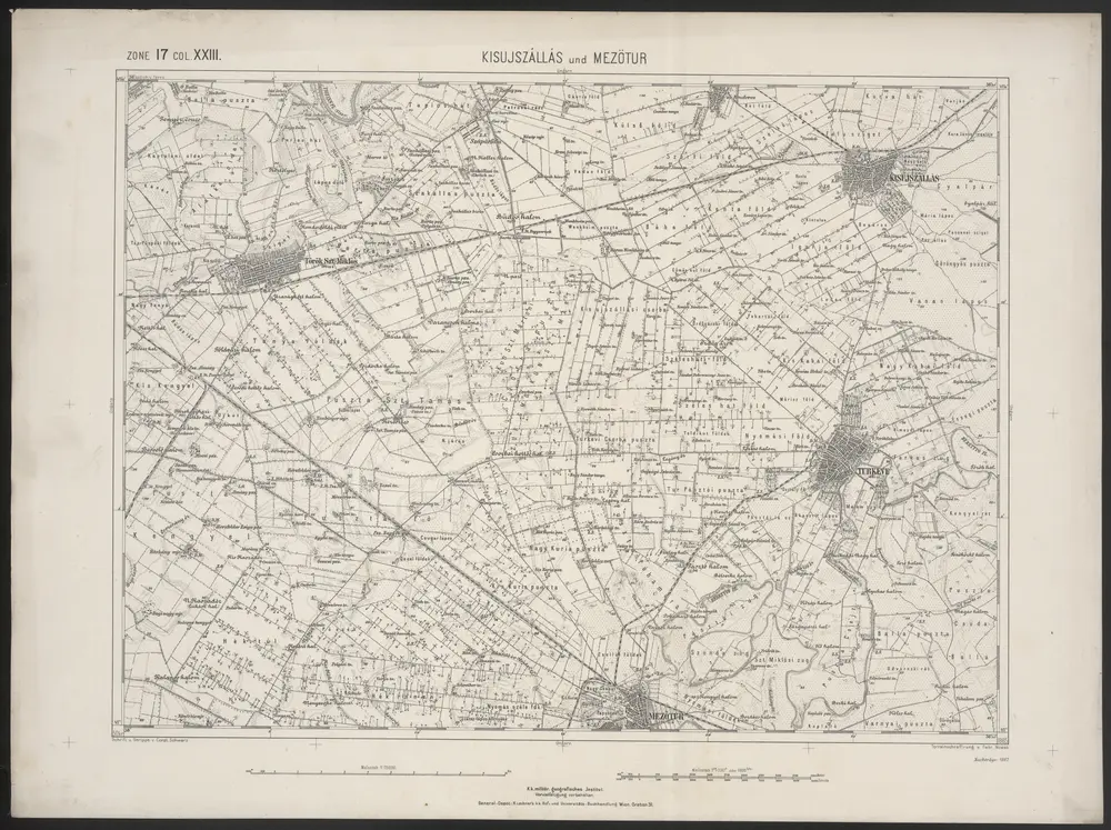 Voorbeeld van de oude kaart