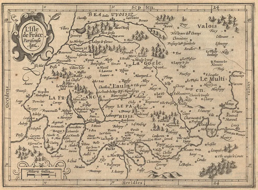 Voorbeeld van de oude kaart