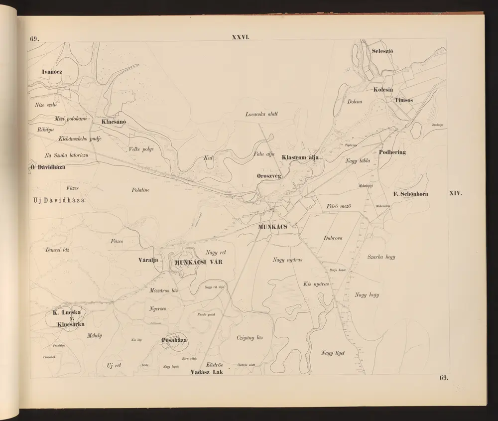 Voorbeeld van de oude kaart