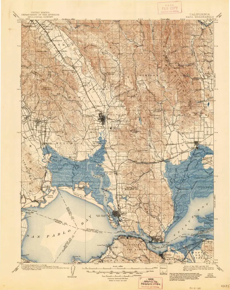 Voorbeeld van de oude kaart