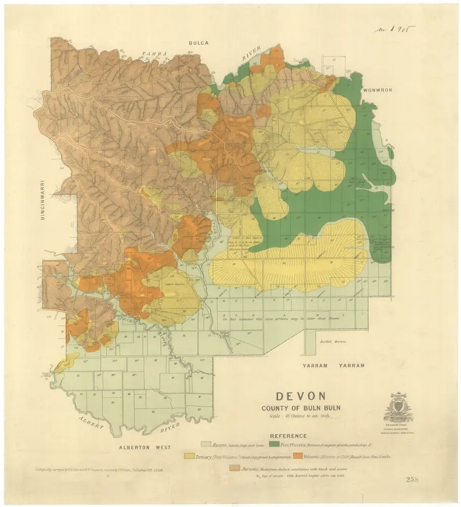 Voorbeeld van de oude kaart