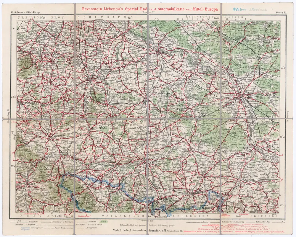 Voorbeeld van de oude kaart