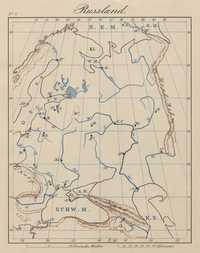 Voorbeeld van de oude kaart