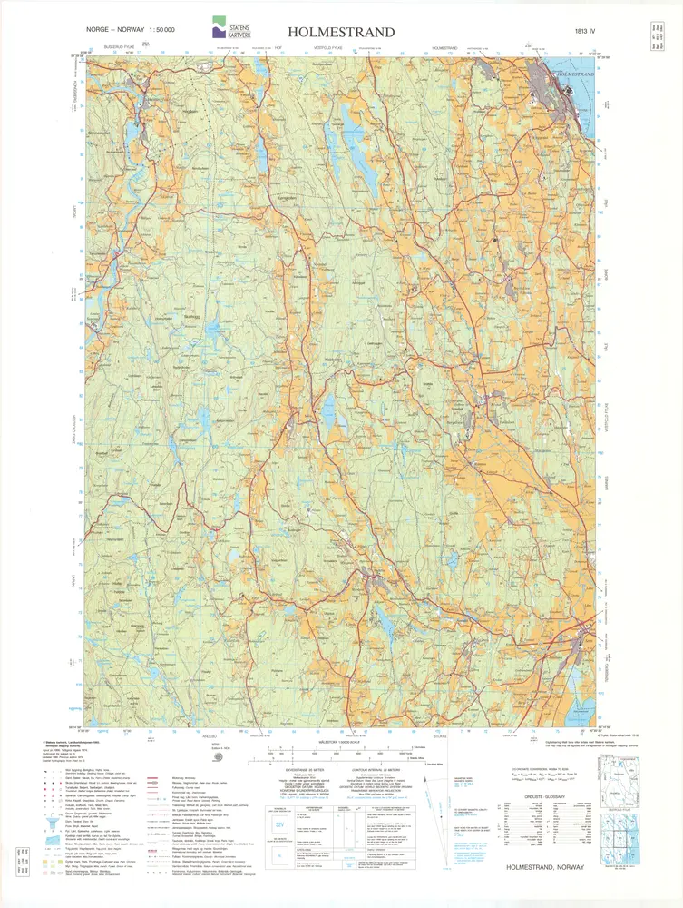 Voorbeeld van de oude kaart