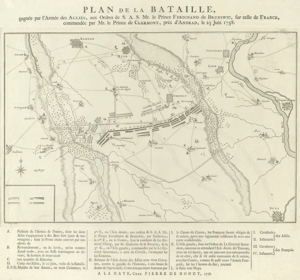 Voorbeeld van de oude kaart