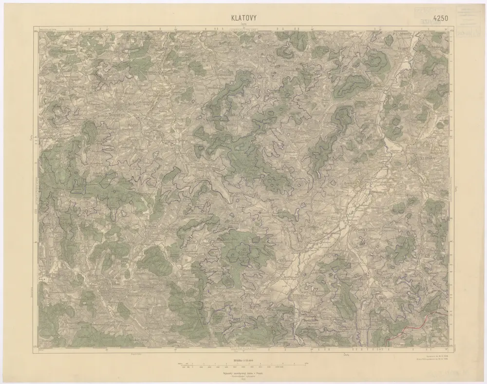 Voorbeeld van de oude kaart