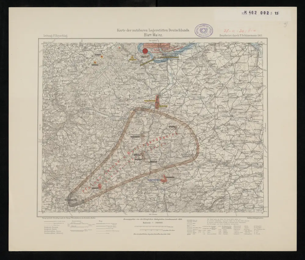 Voorbeeld van de oude kaart