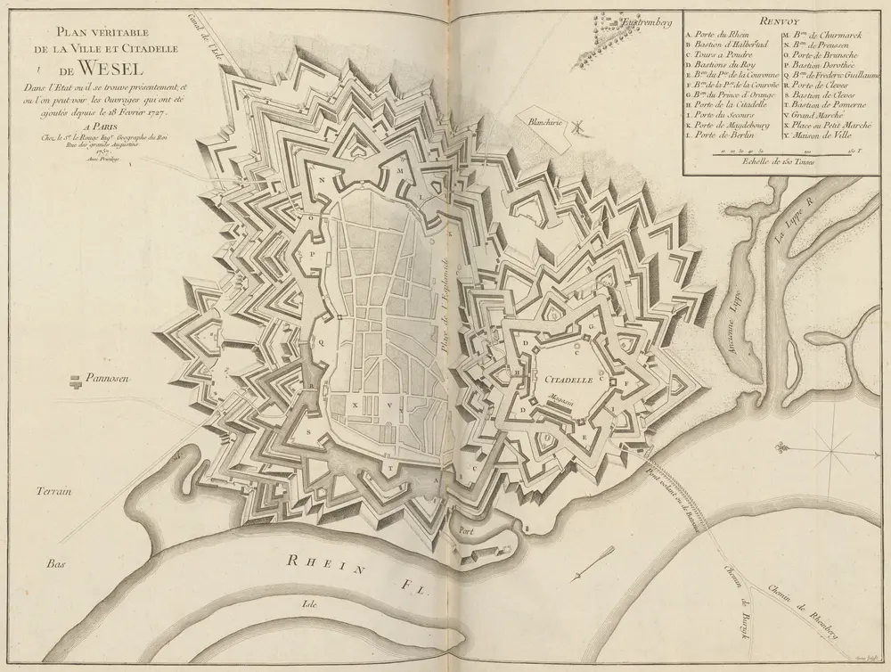 Voorbeeld van de oude kaart