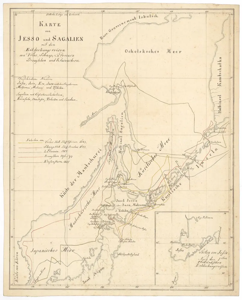 Voorbeeld van de oude kaart