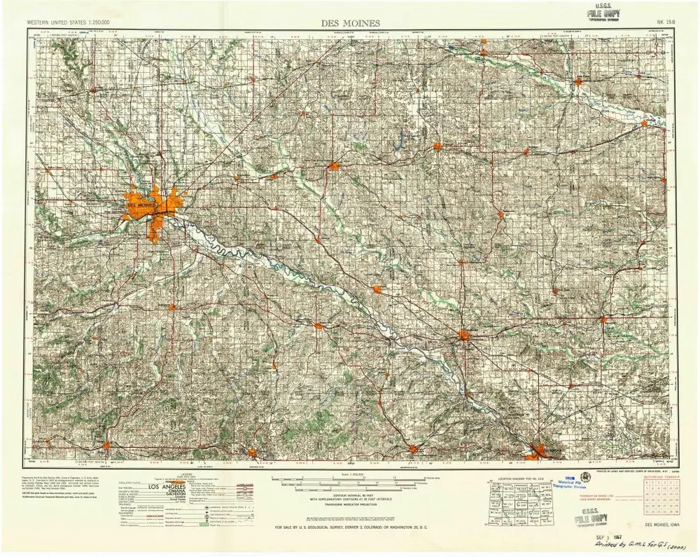 Voorbeeld van de oude kaart