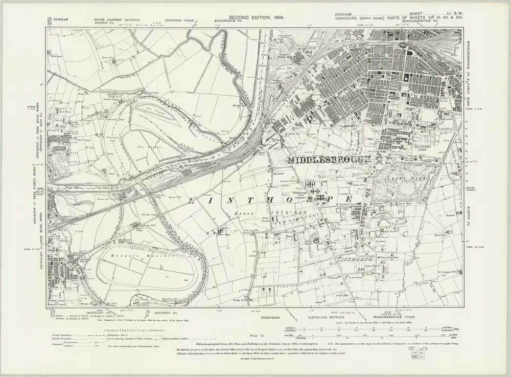 Voorbeeld van de oude kaart