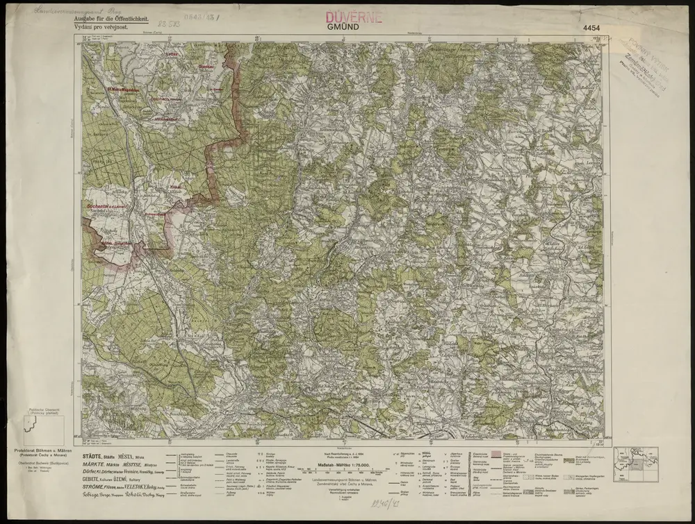 Voorbeeld van de oude kaart