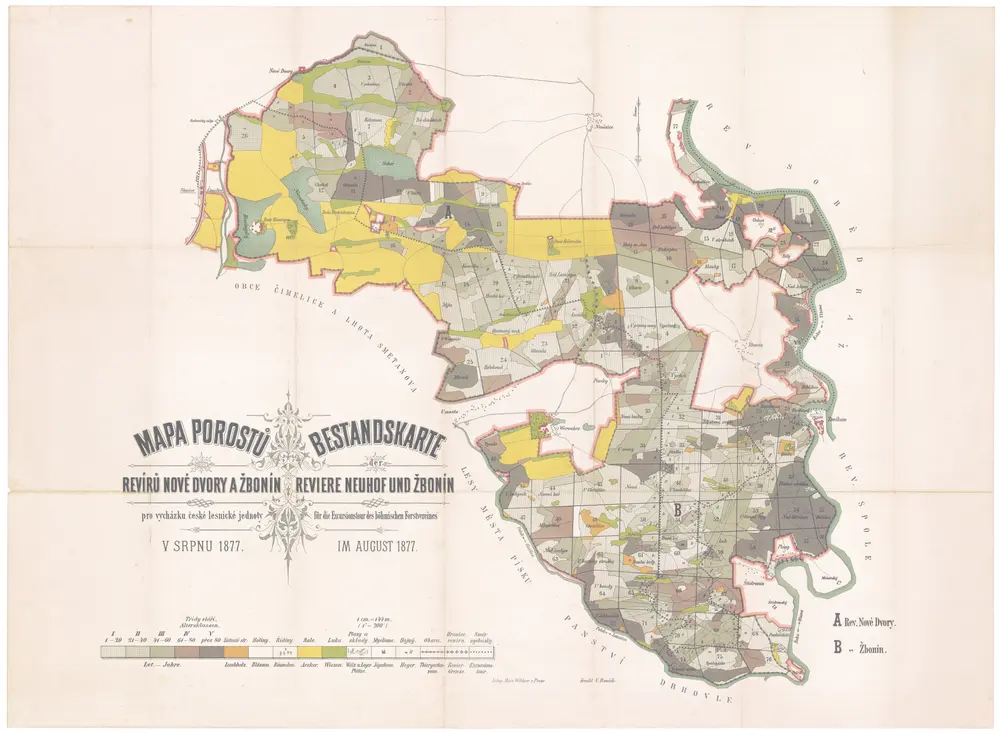 Voorbeeld van de oude kaart