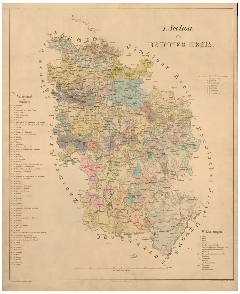 Voorbeeld van de oude kaart