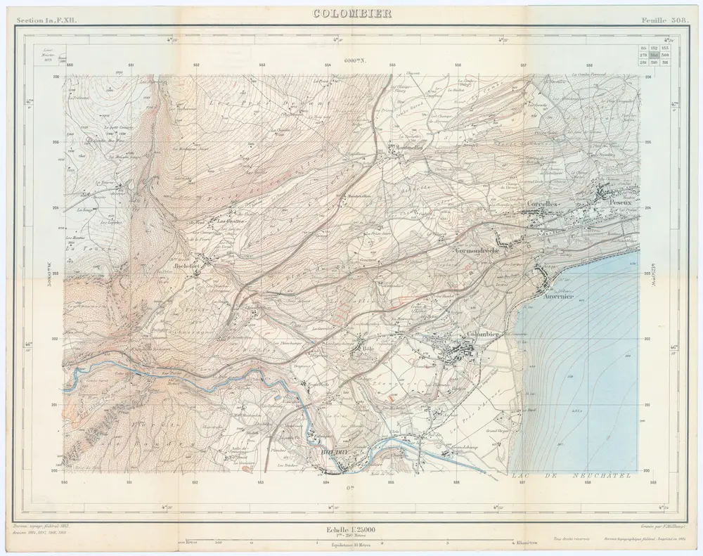 Voorbeeld van de oude kaart