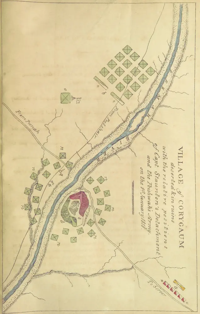 Voorbeeld van de oude kaart