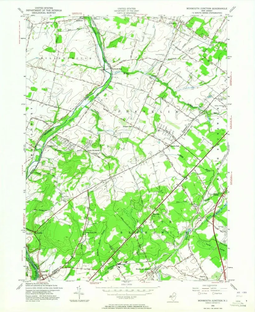 Voorbeeld van de oude kaart