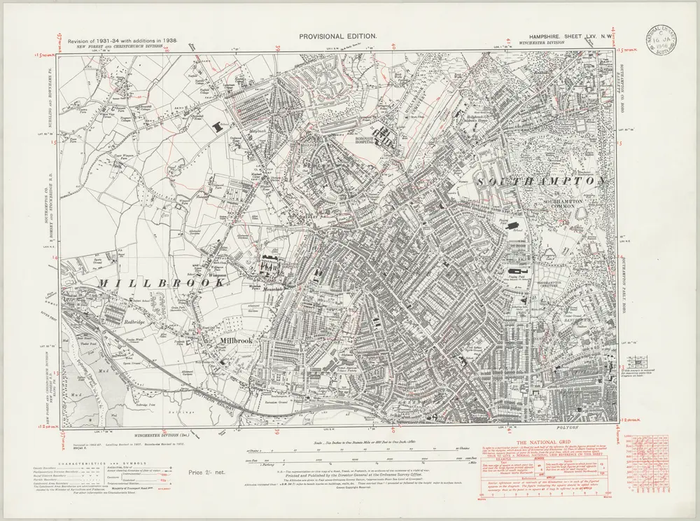 Voorbeeld van de oude kaart