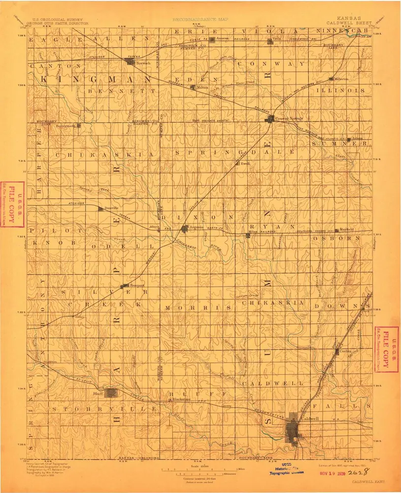 Voorbeeld van de oude kaart