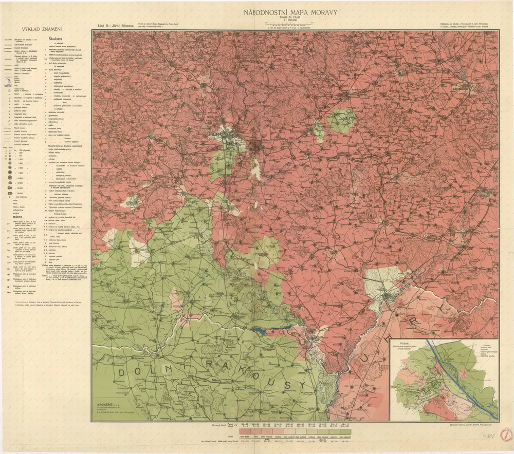 Národnostní mapa Moravy