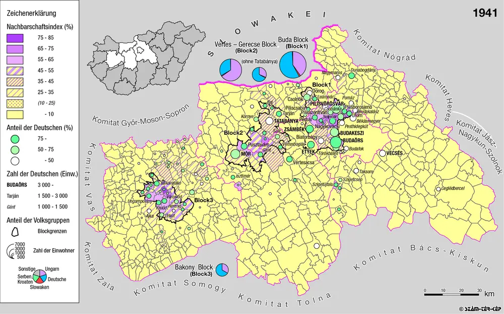 Voorbeeld van de oude kaart