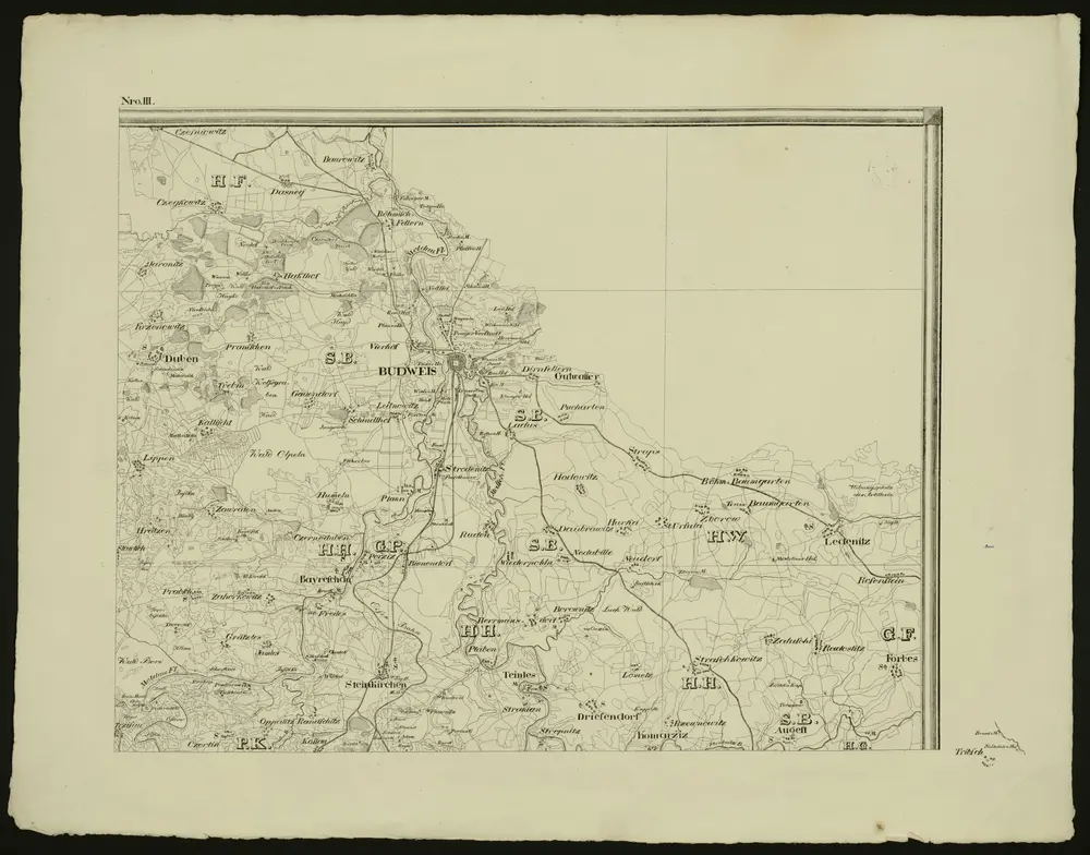 Voorbeeld van de oude kaart