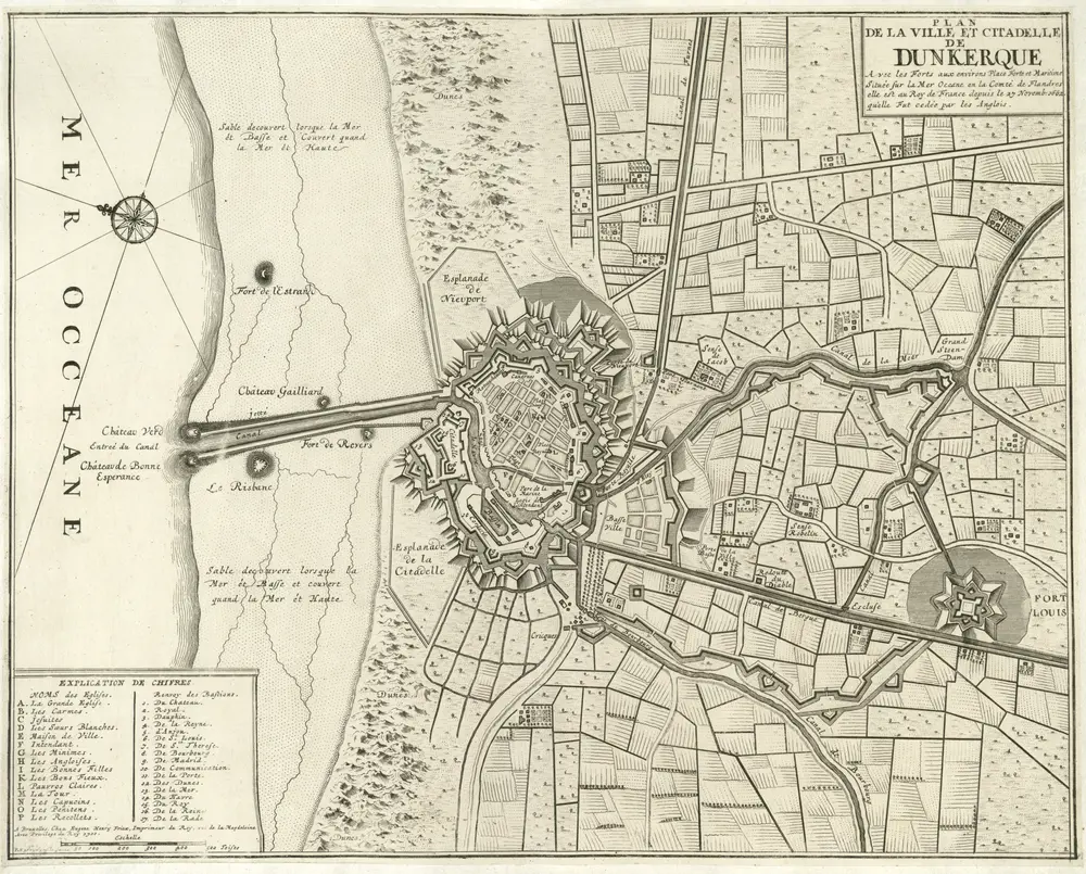 Voorbeeld van de oude kaart