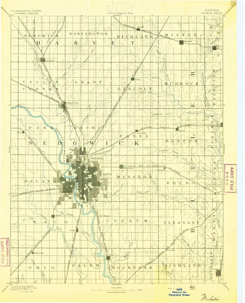 Voorbeeld van de oude kaart