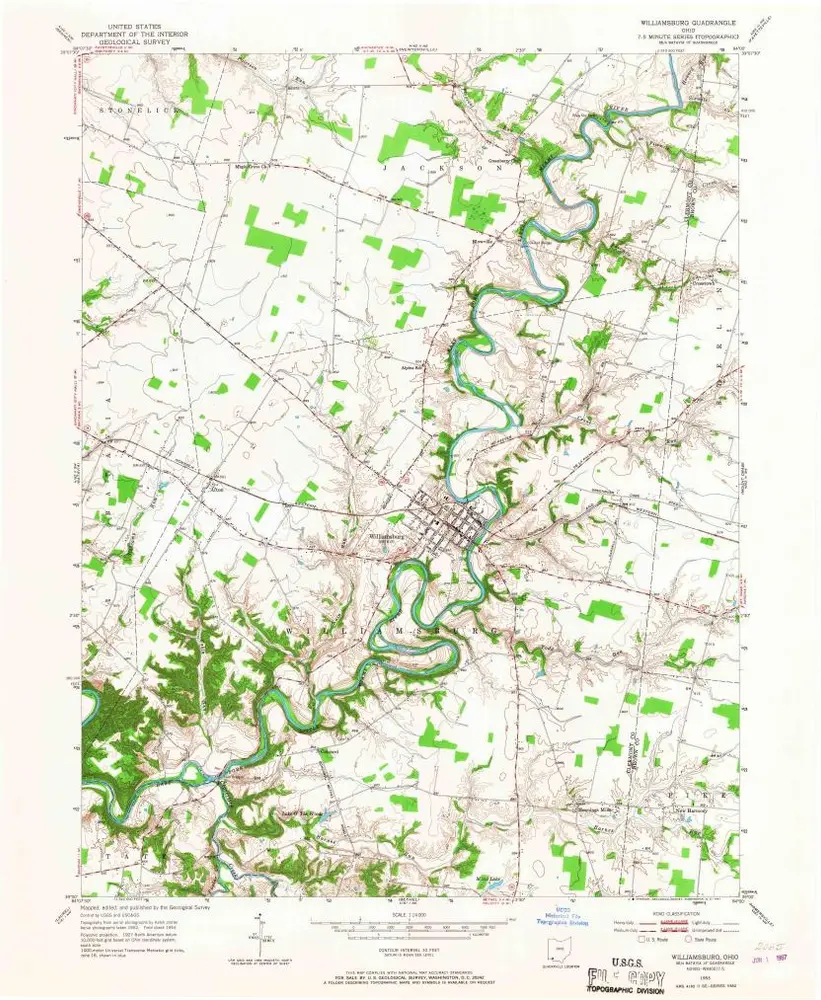 Voorbeeld van de oude kaart